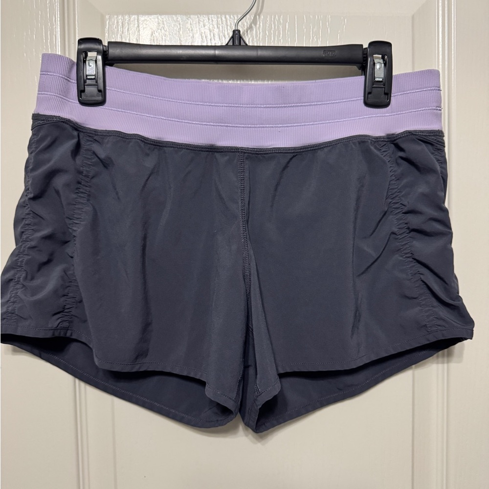 Lululemon Run: Free & Crosstrain Short - Coal / Lilac
